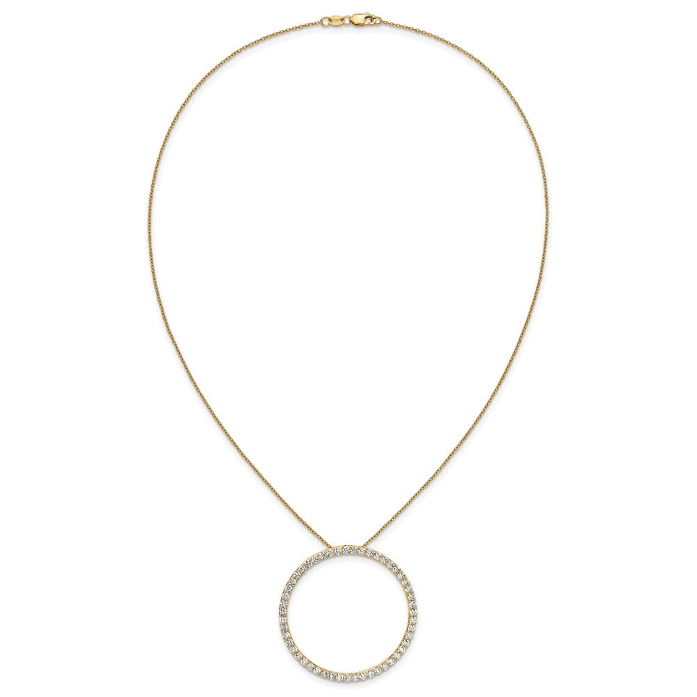 True Origin Lab Grown Diamond VS+ F+ Complete 18 in Eternity Pendant Necklace