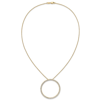 True Origin Lab Grown Diamond VS+ F+ Complete 18 in Eternity Pendant Necklace