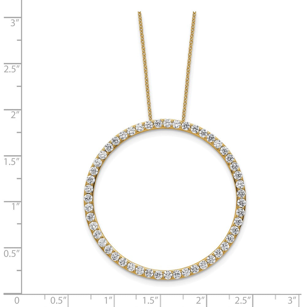 True Origin Lab Grown Diamond VS+ F+ Complete 18 in Eternity Pendant Necklace