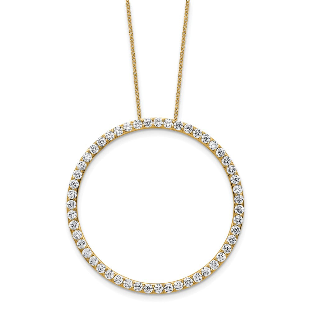True Origin Lab Grown Diamond VS+ F+ Complete 18 in Eternity Pendant Necklace