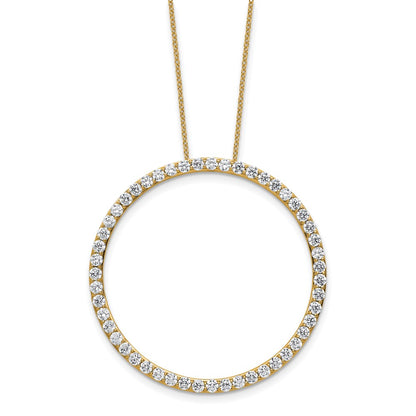 True Origin Lab Grown Diamond VS+ F+ Complete 18 in Eternity Pendant Necklace
