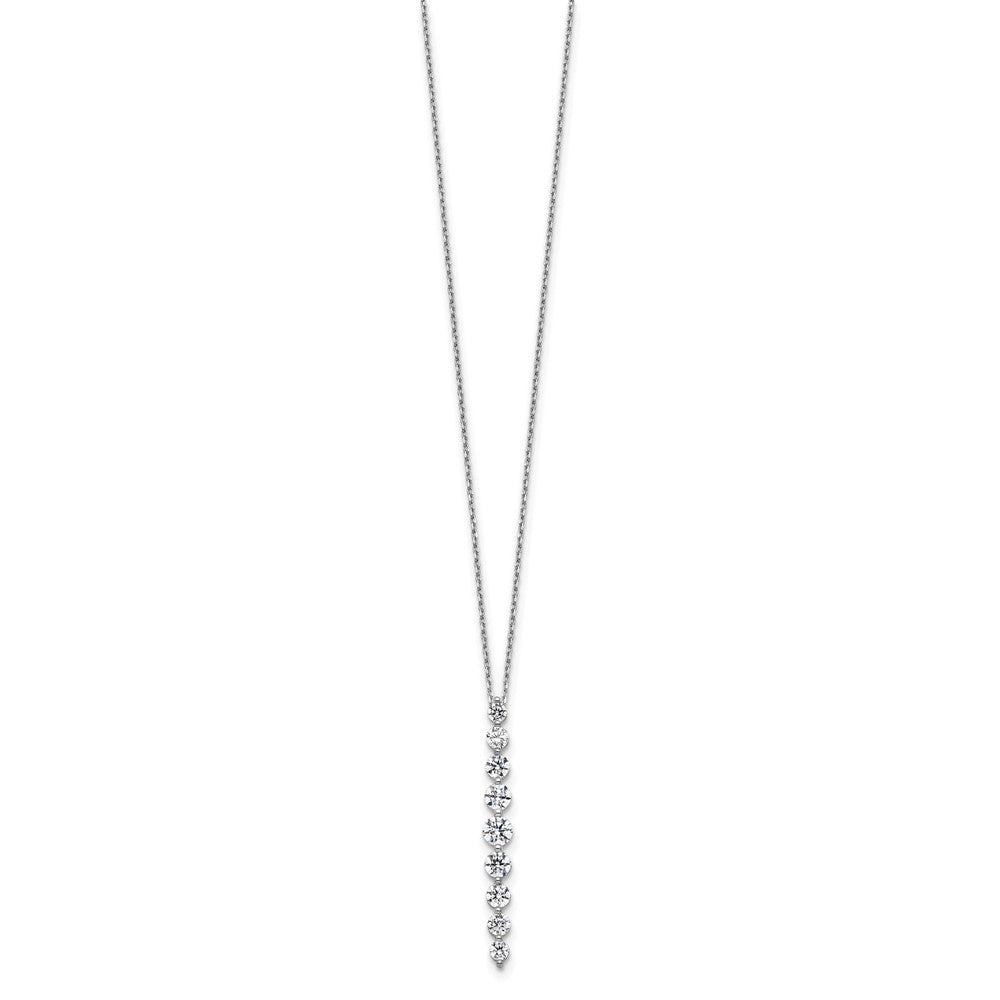 True Origin Lab Grown Diamond VS+ F+ 18 in Complete Vertical Slide Necklace