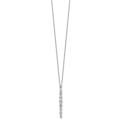 True Origin Lab Grown Diamond VS+ F+ 18 in Complete Vertical Slide Necklace