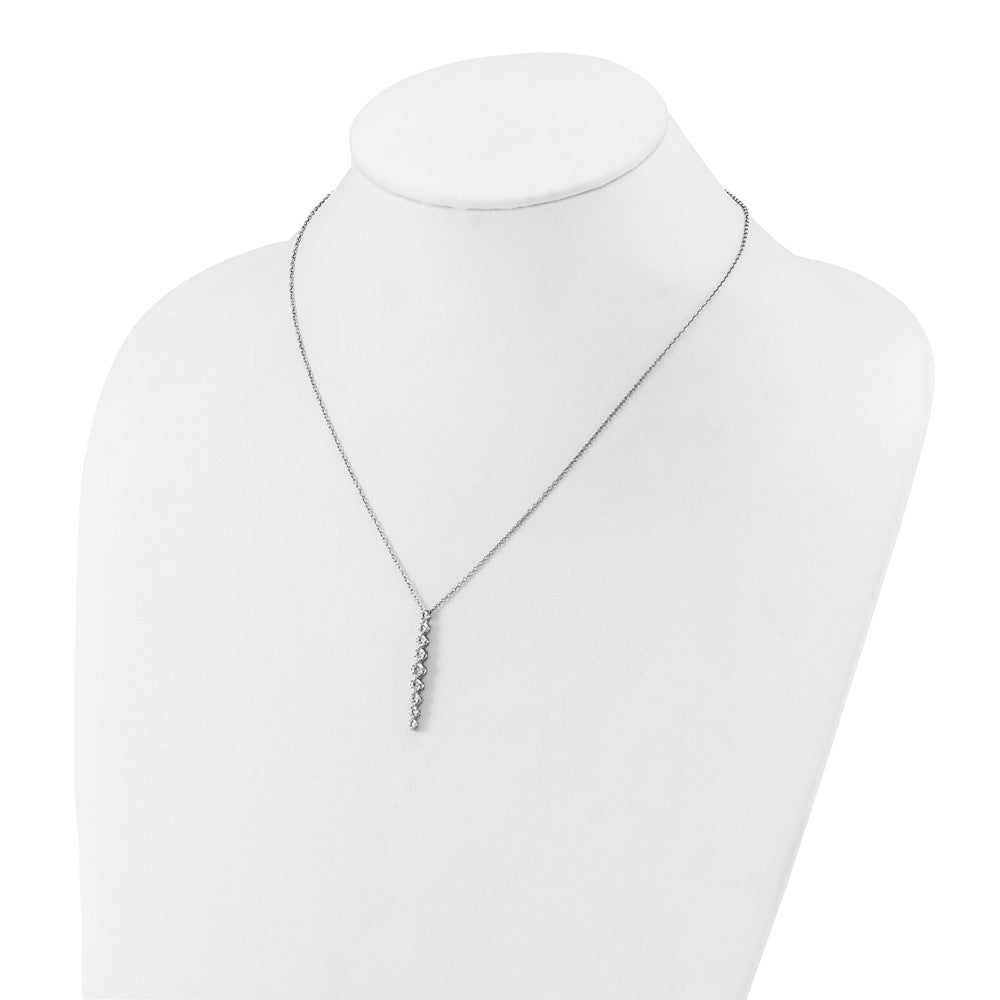 True Origin Lab Grown Diamond VS+ F+ 18 in Complete Vertical Slide Necklace