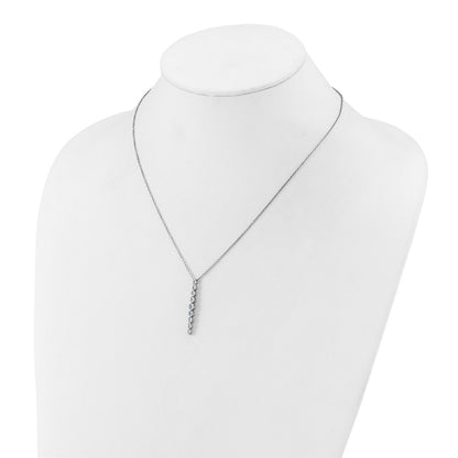 True Origin Lab Grown Diamond VS+ F+ 18 in Complete Vertical Slide Necklace
