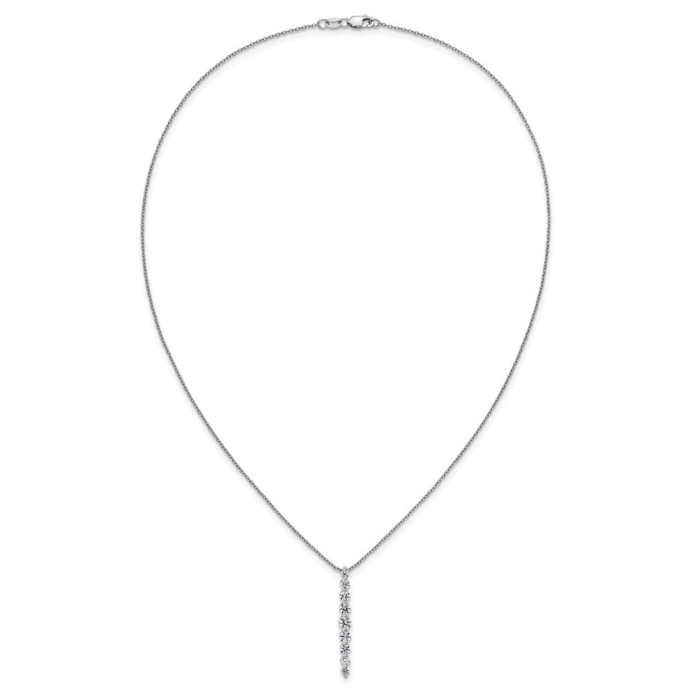 True Origin Lab Grown Diamond VS+ F+ 18 in Complete Vertical Slide Necklace