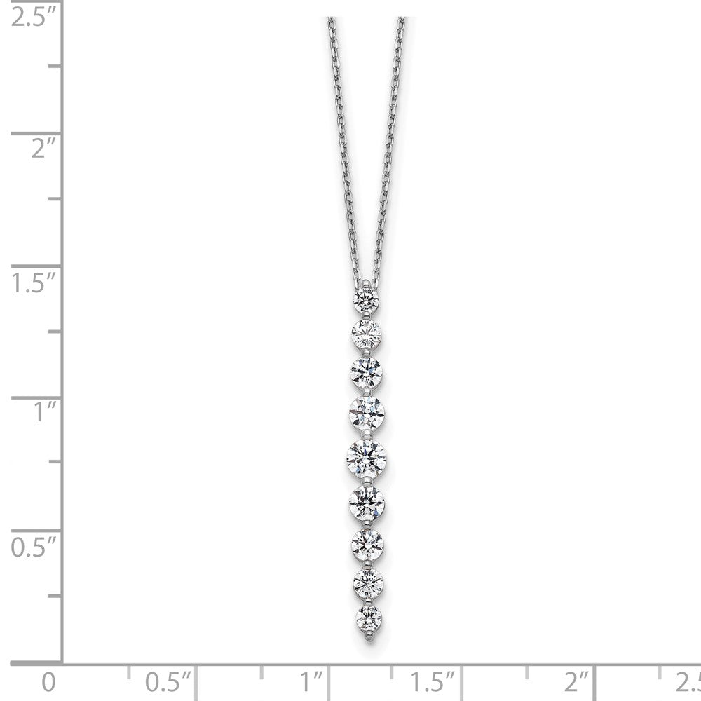 True Origin Lab Grown Diamond VS+ F+ 18 in Complete Vertical Slide Necklace