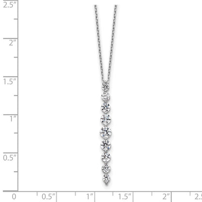 True Origin Lab Grown Diamond VS+ F+ 18 in Complete Vertical Slide Necklace