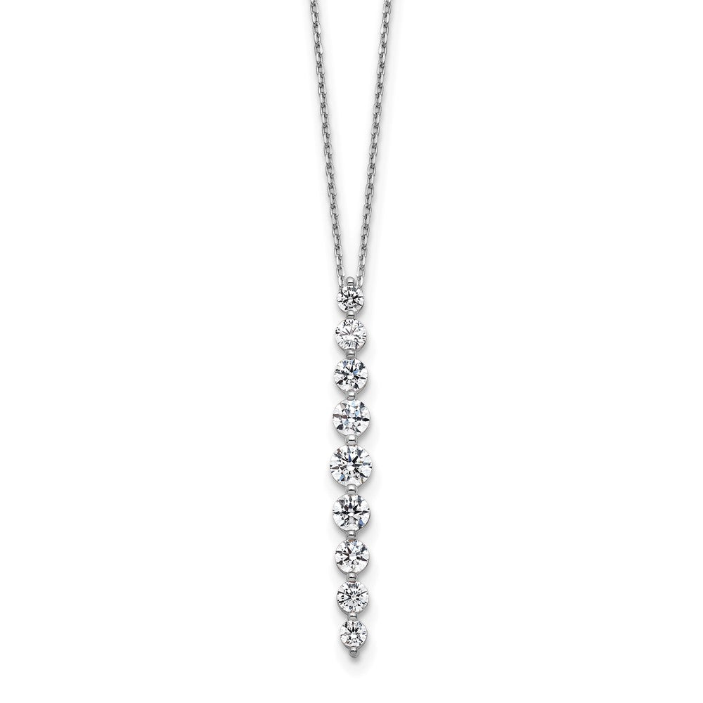 True Origin Lab Grown Diamond VS+ F+ 18 in Complete Vertical Slide Necklace