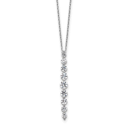 True Origin Lab Grown Diamond VS+ F+ 18 in Complete Vertical Slide Necklace