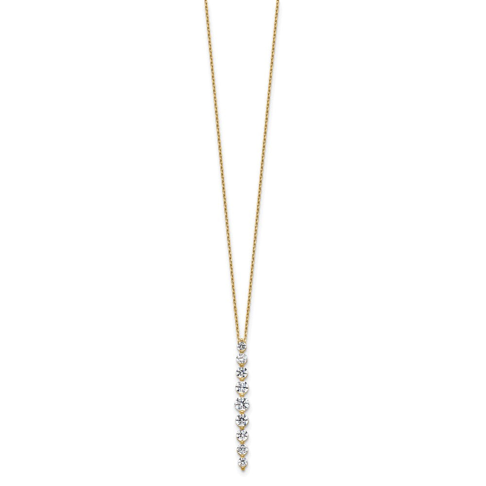 True Origin Lab Grown Diamond VS+ F+ 18 in Complete Vertical Slide Necklace
