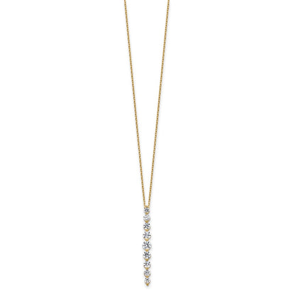 True Origin Lab Grown Diamond VS+ F+ 18 in Complete Vertical Slide Necklace
