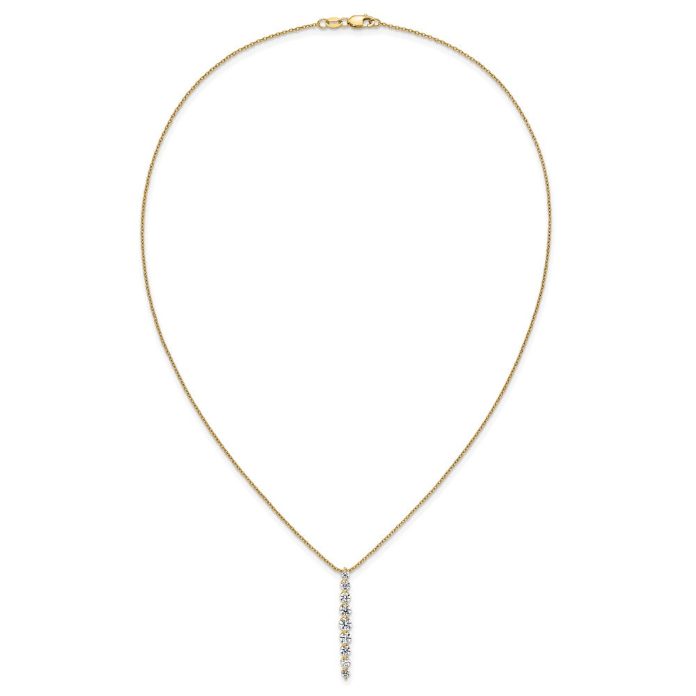 True Origin Lab Grown Diamond VS+ F+ 18 in Complete Vertical Slide Necklace
