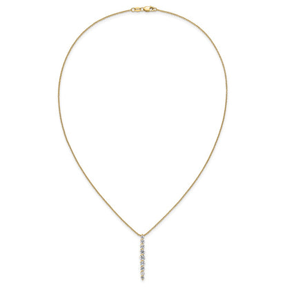 True Origin Lab Grown Diamond VS+ F+ 18 in Complete Vertical Slide Necklace