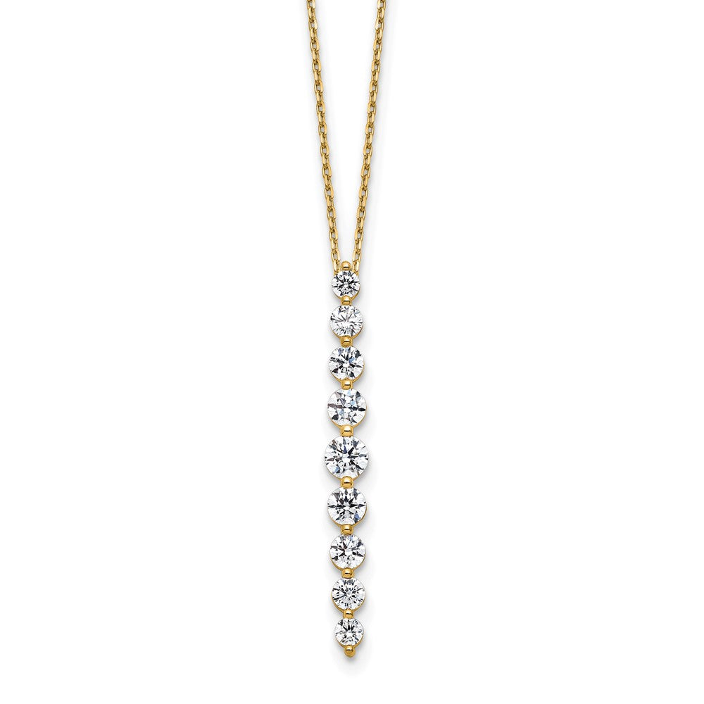 True Origin Lab Grown Diamond VS+ F+ 18 in Complete Vertical Slide Necklace