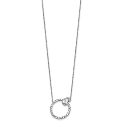 True Origin Lab Grown Diamond VS+ F+ Complete Pear Bezel-Set Eternity Necklace