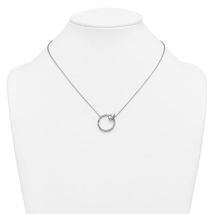 True Origin Lab Grown Diamond VS+ F+ Complete Pear Bezel-Set Eternity Necklace