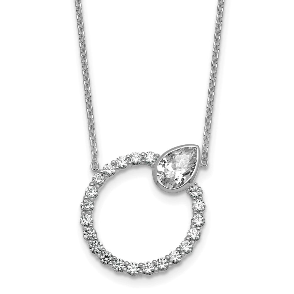 True Origin Lab Grown Diamond VS+ F+ Complete Pear Bezel-Set Eternity Necklace