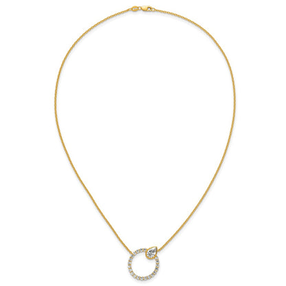 True Origin Lab Grown Diamond VS+ F+ Complete Pear Bezel-Set Eternity Necklace
