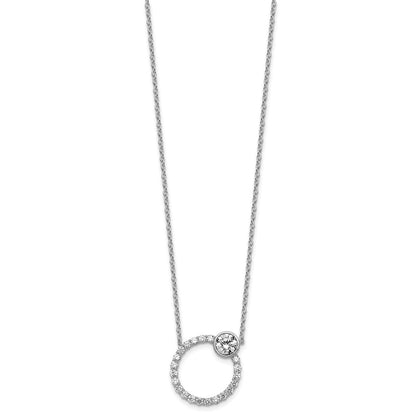 True Origin Lab Grown Diamond VS+ F+ Complete Round Bezel-Set Eternity Necklace