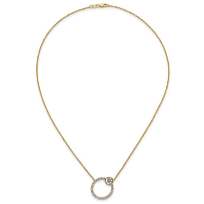 True Origin Lab Grown Diamond VS+ F+ Complete Round Bezel-Set Eternity Necklace