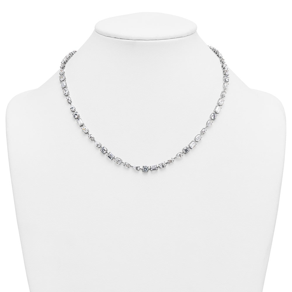 True Origin Lab Grown Diamond VS+ F+ Complete Mixed Bezel-Set Necklace