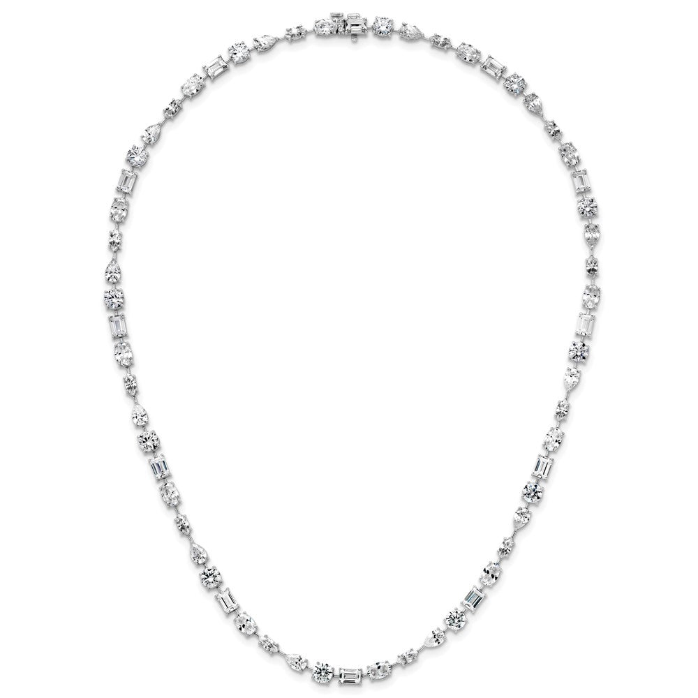True Origin Lab Grown Diamond VS+ F+ Complete Mixed Bezel-Set Necklace