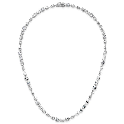 True Origin Lab Grown Diamond VS+ F+ Complete Mixed Bezel-Set Necklace