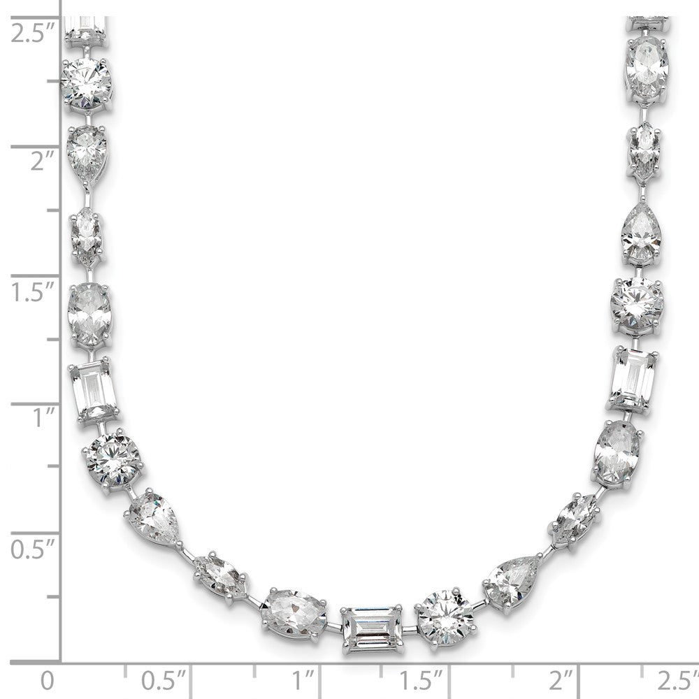 True Origin Lab Grown Diamond VS+ F+ Complete Mixed Bezel-Set Necklace