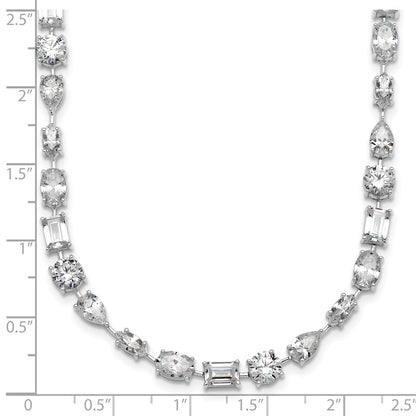 True Origin Lab Grown Diamond VS+ F+ Complete Mixed Bezel-Set Necklace