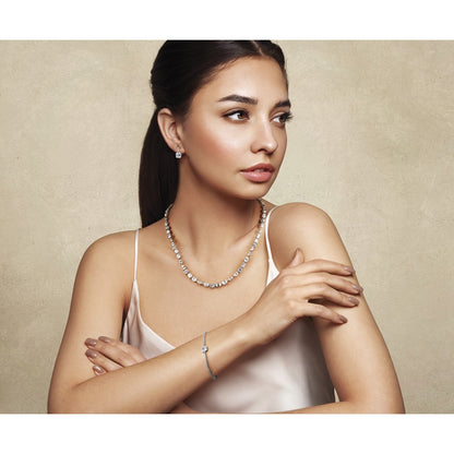 True Origin Lab Grown Diamond VS+ F+ Complete Mixed Bezel-Set Necklace
