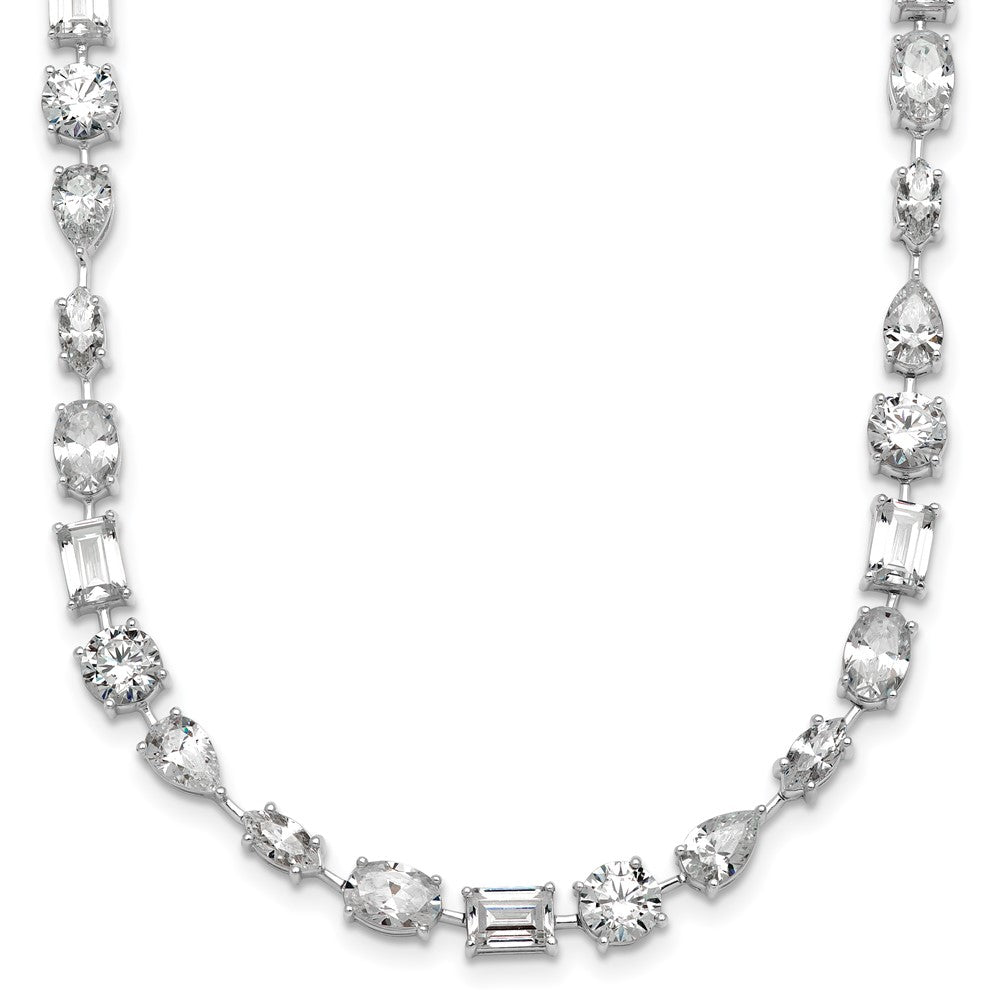 True Origin Lab Grown Diamond VS+ F+ Complete Mixed Bezel-Set Necklace