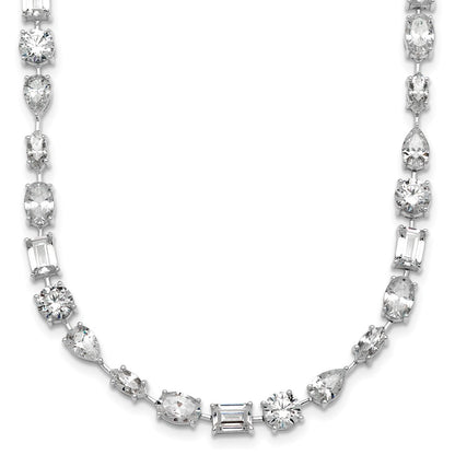 True Origin Lab Grown Diamond VS+ F+ Complete Mixed Bezel-Set Necklace