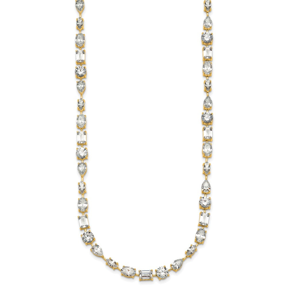 True Origin Lab Grown Diamond VS+ F+ Complete Mixed Bezel-Set Necklace