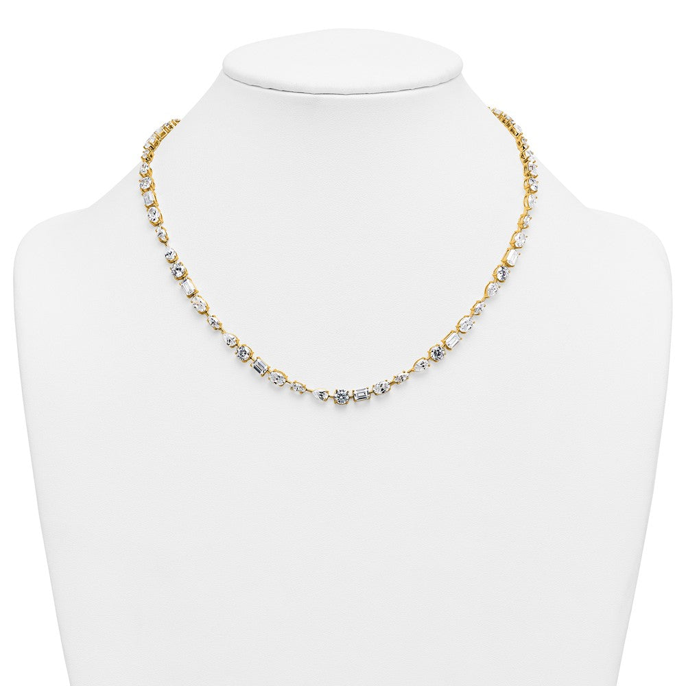 True Origin Lab Grown Diamond VS+ F+ Complete Mixed Bezel-Set Necklace