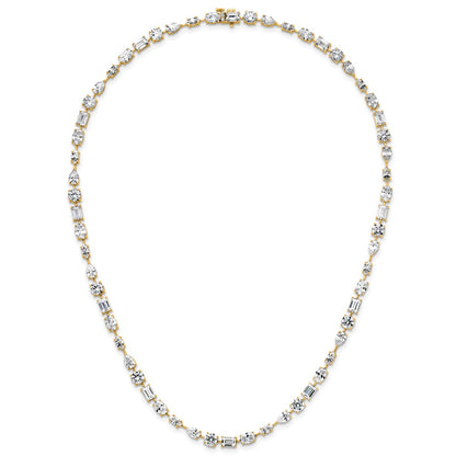 True Origin Lab Grown Diamond VS+ F+ Complete Mixed Bezel-Set Necklace