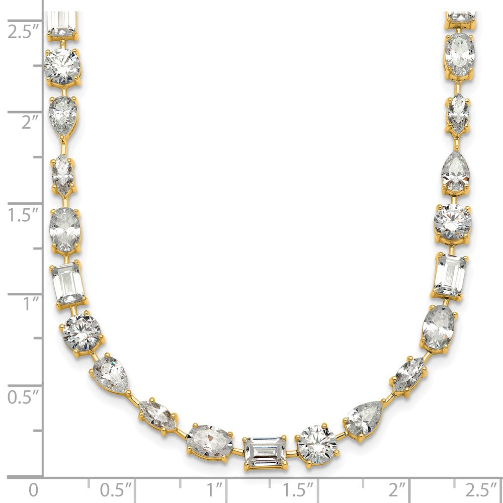 True Origin Lab Grown Diamond VS+ F+ Complete Mixed Bezel-Set Necklace