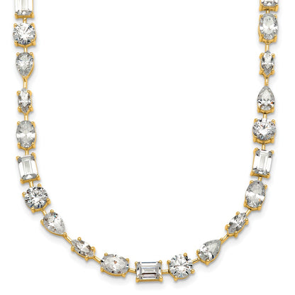 True Origin Lab Grown Diamond VS+ F+ Complete Mixed Bezel-Set Necklace
