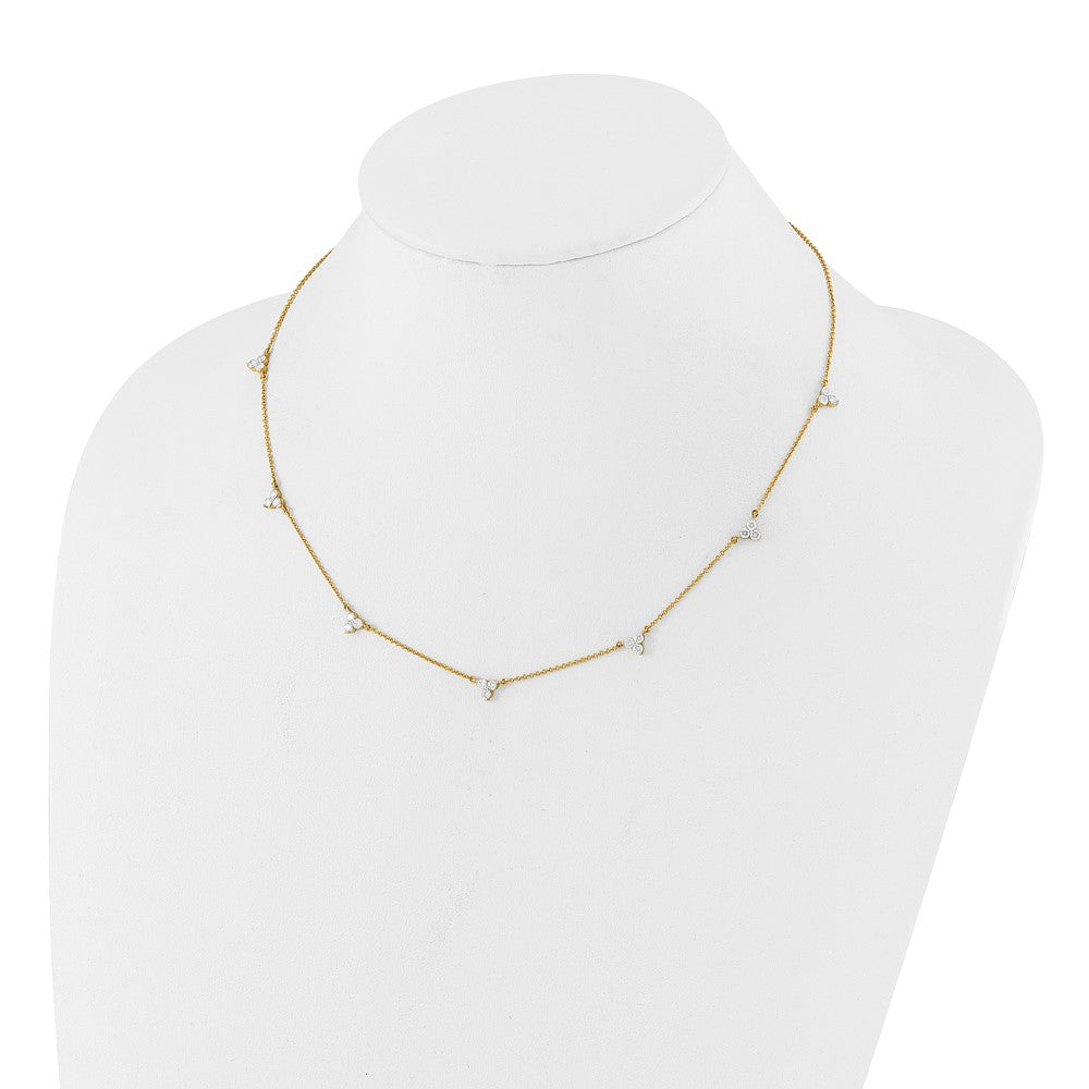 True Origin Lab Grown Diamond VS+ F+ Complete 7 Station 18 in Necklace