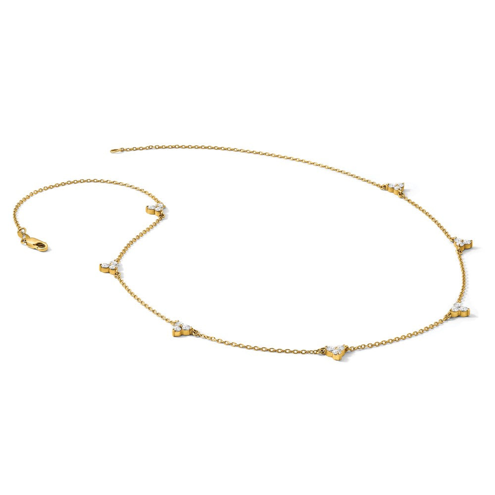 True Origin Lab Grown Diamond VS+ F+ Complete 7 Station 18 in Necklace