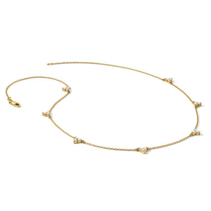 True Origin Lab Grown Diamond VS+ F+ Complete 7 Station 18 in Necklace