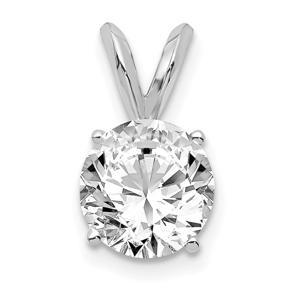 Lab Grown Diamond VS/SI+ G+ Round Complete Four Prong Solitaire Pendant