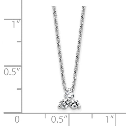 True Origin Lab Grown Diamond VS+ F+ 18 in Complete Cluster Necklace