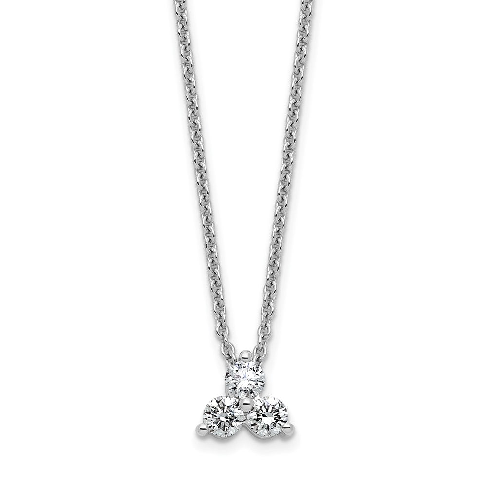 True Origin Lab Grown Diamond VS+ F+ 18 in Complete Cluster Necklace