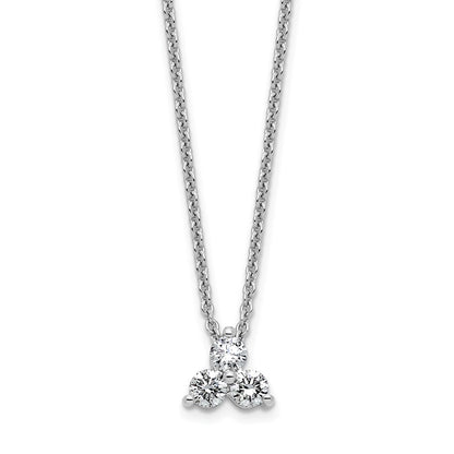 True Origin Lab Grown Diamond VS+ F+ 18 in Complete Cluster Necklace