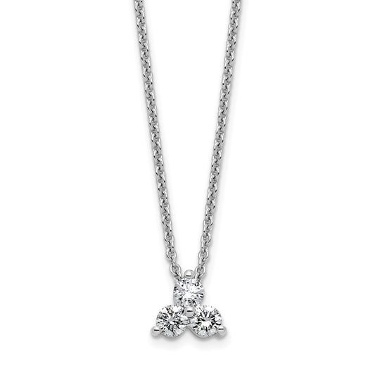 True Origin Lab Grown Diamond VS+ F+ 18 in Complete Cluster Necklace