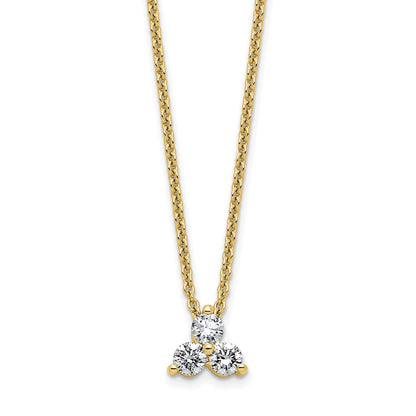 True Origin Lab Grown Diamond VS+ F+ 18 in Complete Cluster Necklace