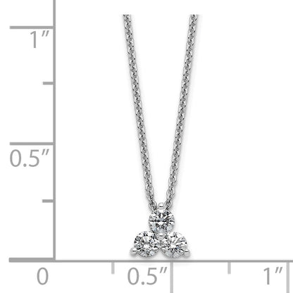 True Origin Lab Grown Diamond VS+ F+ 18 in Complete Cluster Necklace