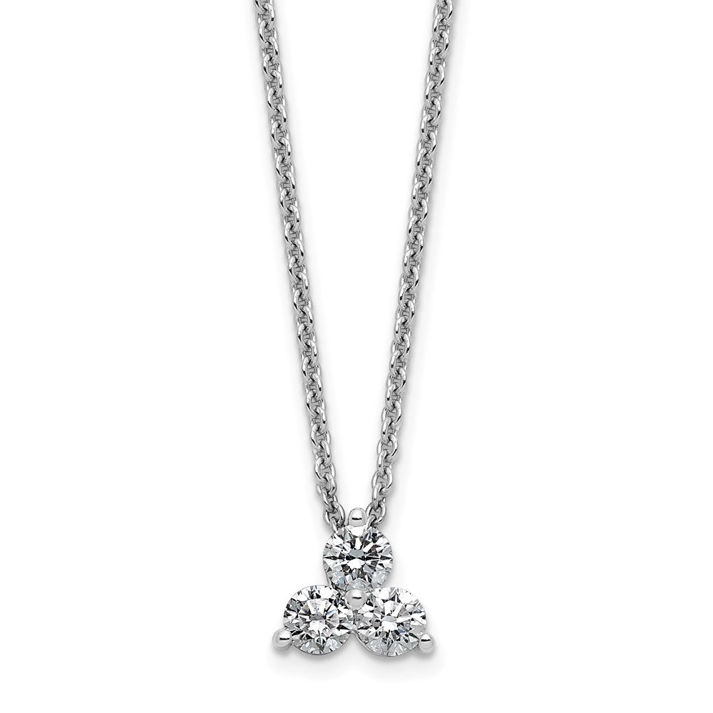 True Origin Lab Grown Diamond VS+ F+ 18 in Complete Cluster Necklace