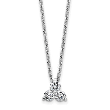 True Origin Lab Grown Diamond VS+ F+ 18 in Complete Cluster Necklace